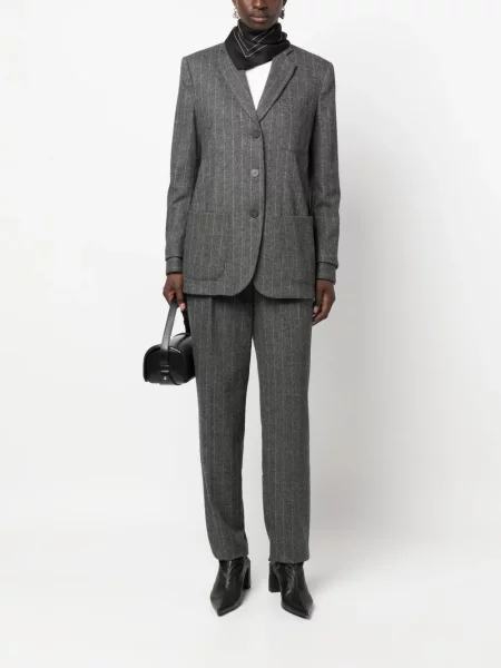 Vienakrūtis dryžuotas švarkas Emporio Armani