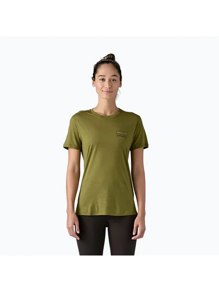 Cămașă Patagonia din lână merinos verde