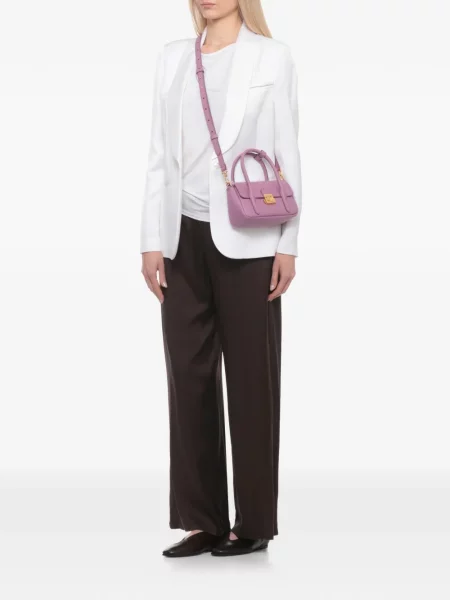 Geantă shopper Coccinelle din piele violet