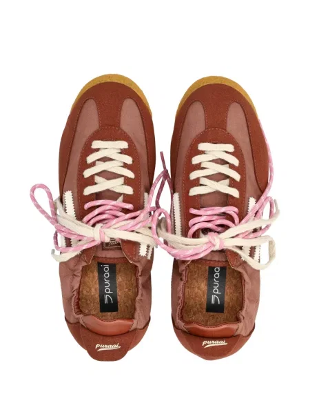 Sneakerși Puraai din piele gri