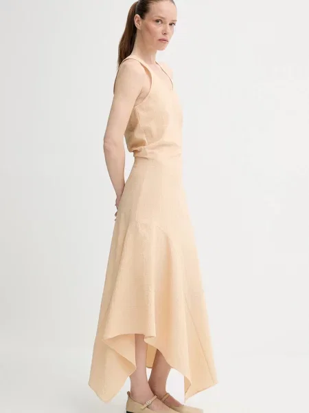 Сукня AERON GALE maxi розкльошена бежевий