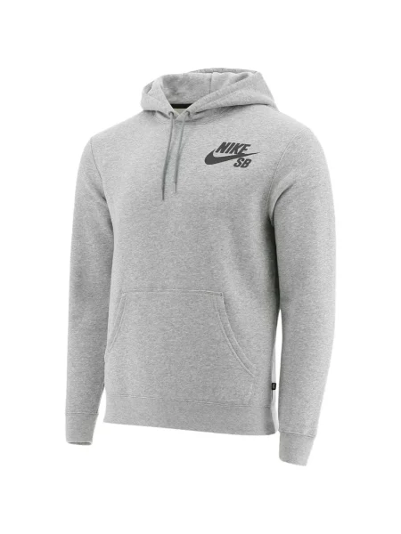 Prugasta vesta Nike s okruglim izrezom od flisa crvena