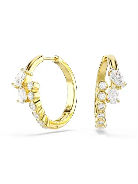 Swarovski cercei pentru femei placat cu aur zirconiu cubic MESMERA galben