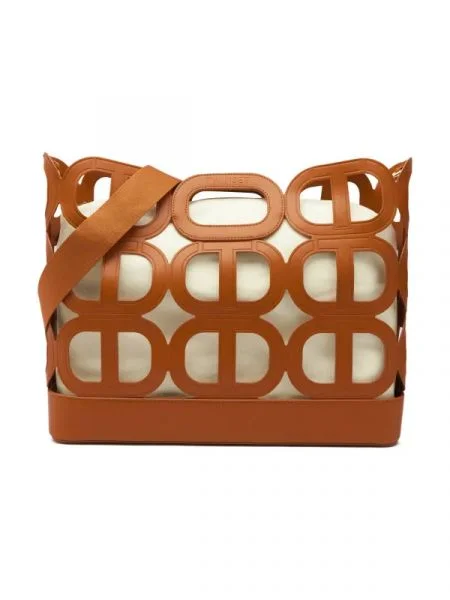 TWINSET Geantă shopper + borsetă Lila maro