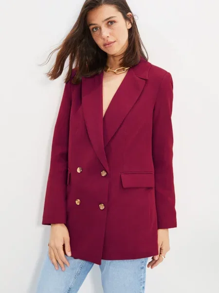 Sacou Trendyol bordo