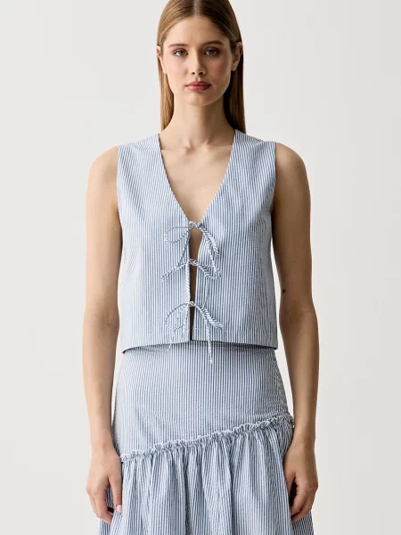 United Colors of Benetton bluza za žene s pamukom plava