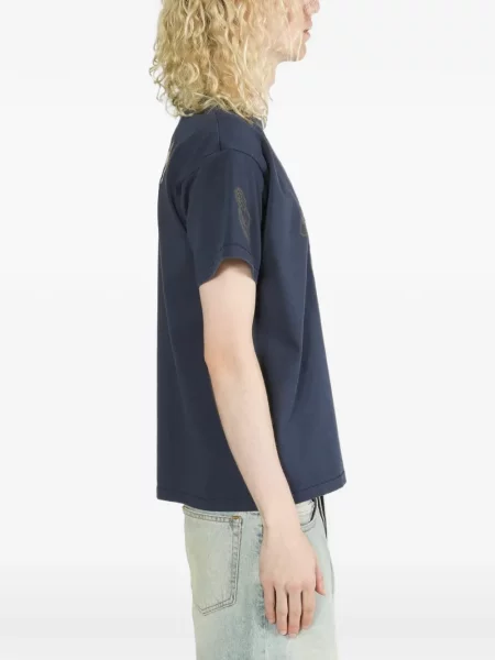 Tricou Samuel Zelig cu broderie albastru