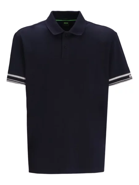 Tricou polo Boss cu dungi albastru