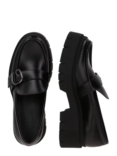 HUGO mocasini Kris cu platforma negru