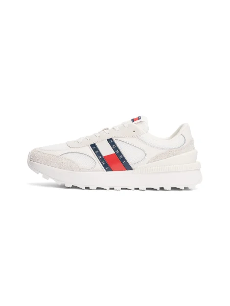 Tommy Jeans Sneakers Tjm Technical Runner Ess alb