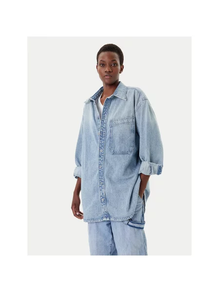 G-Star Raw Джинсова сорочка Голубий Oversize