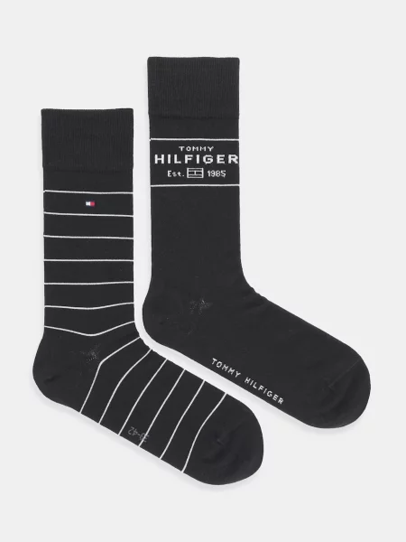 Чорапи Tommy Hilfiger 2 чифта черно