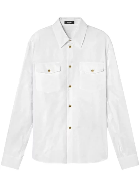 Cămașă Versace din jacard alb