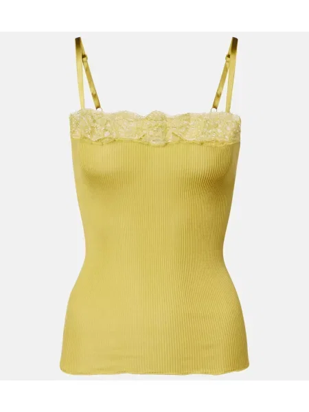 Maiou Saint Laurent de mătase galben