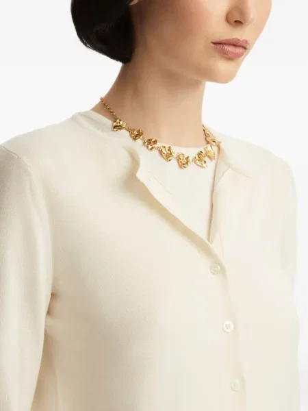 Cardigan Oscar De La Renta alb