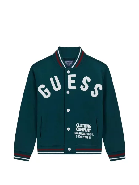 Kurtka bomber dziecięcy Guess zielony
