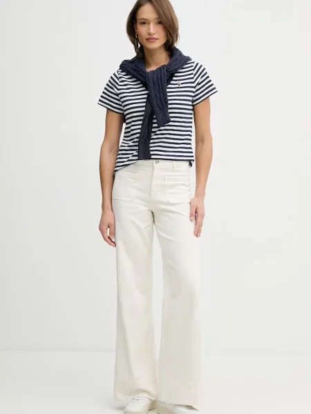 Футболка U.s. Polo Assn. в полоску с V-образным вырезом