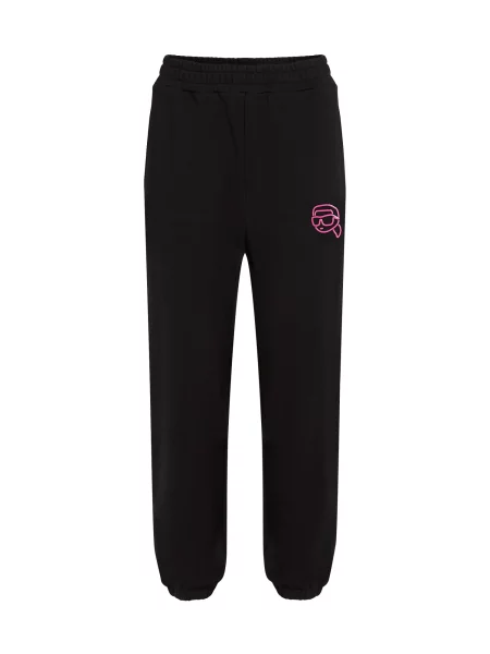 Karl Lagerfeld Pantaloni roz neon negru