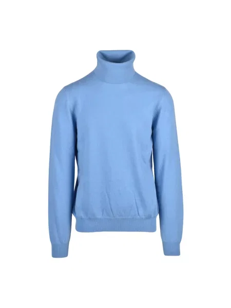 Sweter z golfem Alpha Studio niebieski