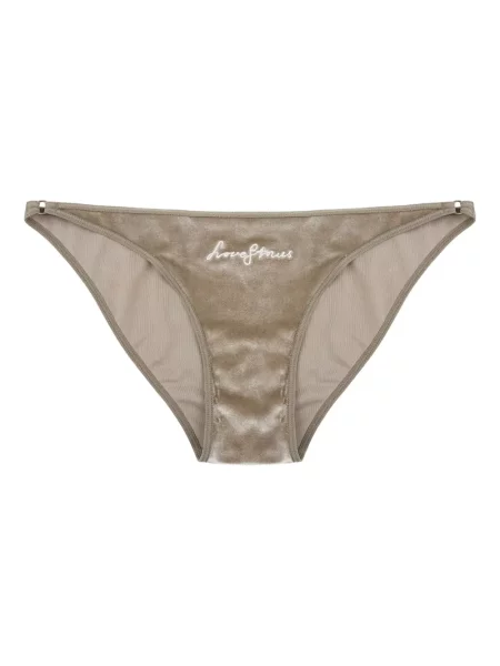 Chiloți Love Stories de catifea maro