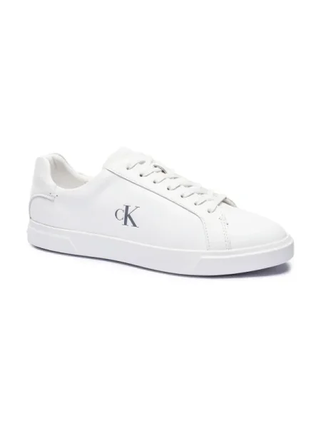 Sneakers Calvin Klein Low Pro Cups Lth Mg alb