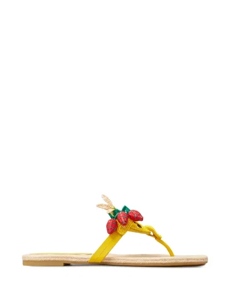 Espadrile Tory Burch cu mărgele galben