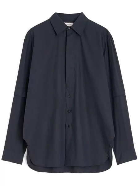 Koszula Lemaire z rozcieciem czarna