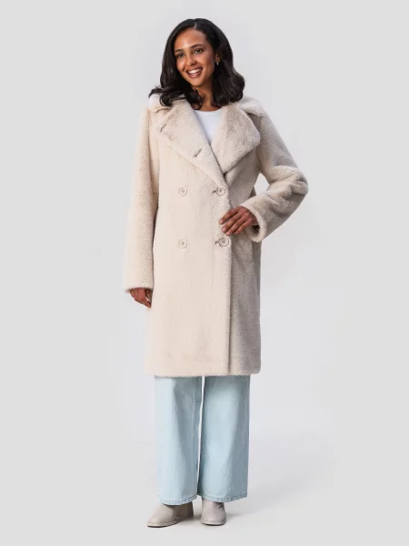 Шуба VIVA WEAR штучне хутро бежевий