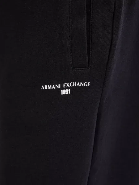 Спортивні штани Armani Exchange з принтом синій