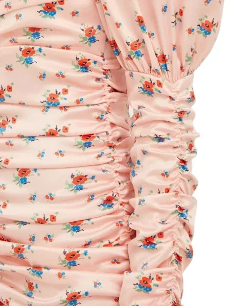 Rochie Notes Du Nord cu model floral cu imagine de costum roz