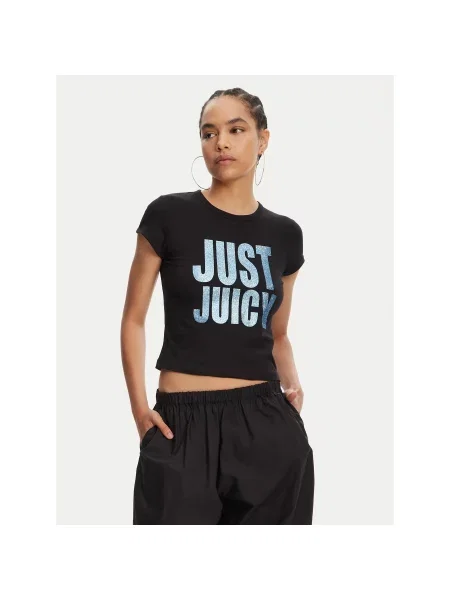 Juicy Couture T-shirt Just Juicy Slim Fit crna