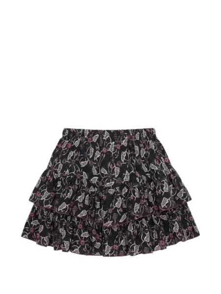 Fusta mini Isabel Marant cu model floral cu imagine negru