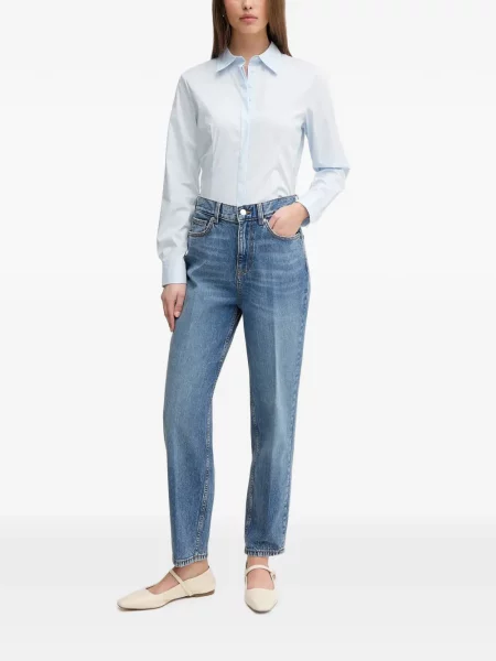 Blugi Sisley cu 5 buzunare albastru