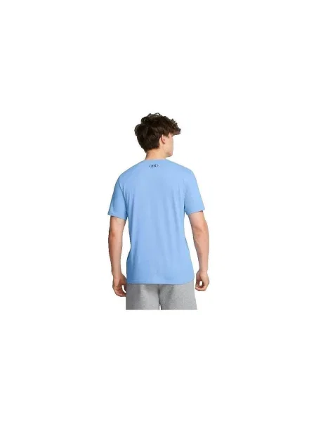 Tricou Under Armour cu autograf albastru