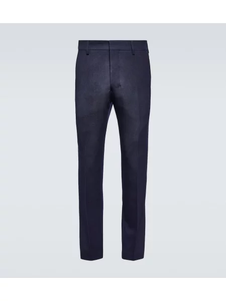 Vlněné kalhoty Ami Paris modré