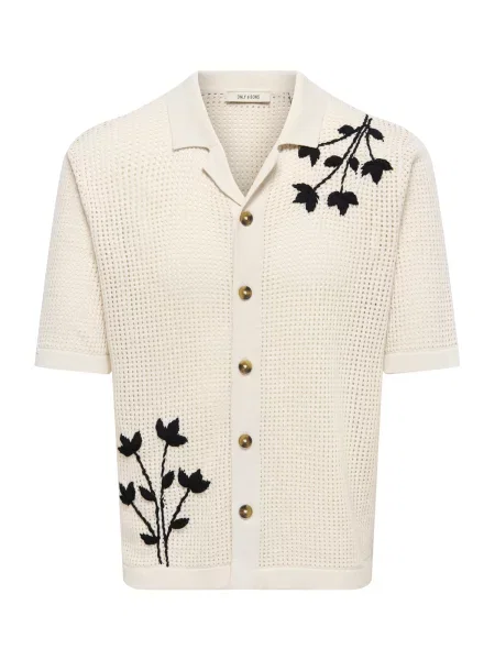 Only & Sons Kardigan ONSTEGAN světle šedá černá