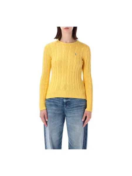 Dzianinowy sweter Polo Ralph Lauren żółty