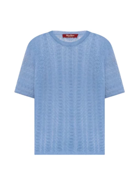 Sweter Max Mara Studio wełniany niebieski