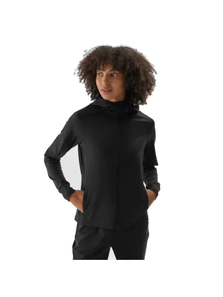 Bluza Treningowa 4F Fitness Rozpinana Szybkoschnąca czarna
