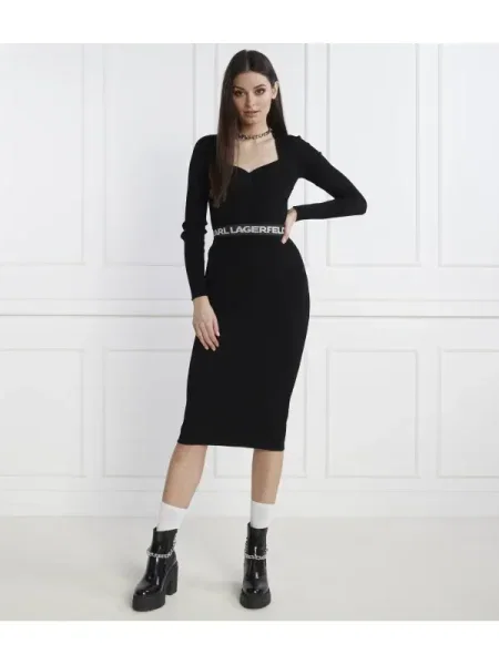 Karl Lagerfeld Rochie negru