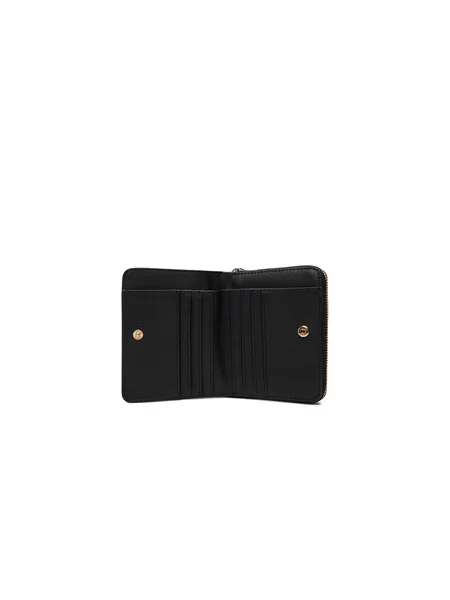 Pénztárca Tommy Hilfiger Th Icon Med Za W/Flap Mono fekete