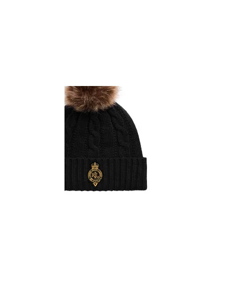 Kepurė LAUREN RALPH LAUREN juoda