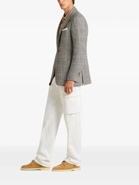 Pantaloni cargo Kiton alb