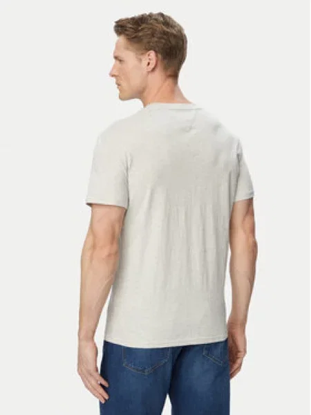 Tommy Jeans Majica mornarska / svetlo / rdeča / bela siva