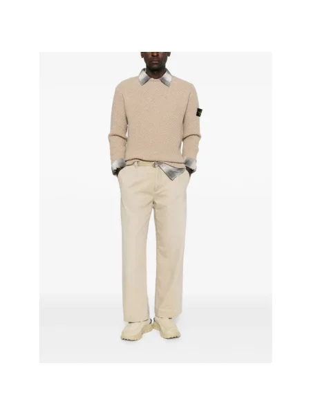 Sweter Stone Island z kamieniami beżowy