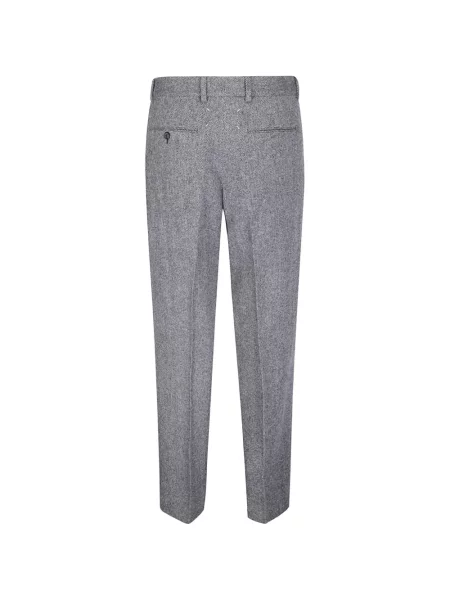Pantaloni Maison Margiela cu model herringbone gri