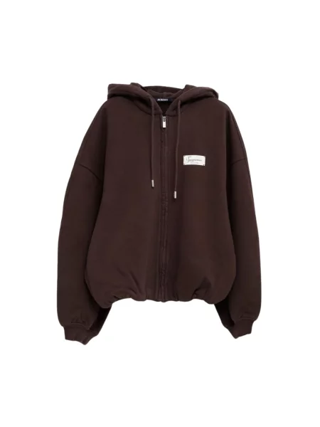 Bluza z kapturem Jacquemus brązowa