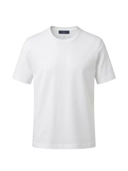 Tricou Tombolini cu decolteu rotund alb
