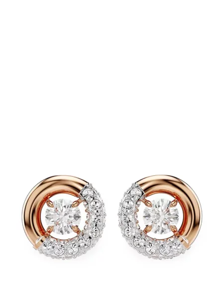 Cercei Swarovski roz