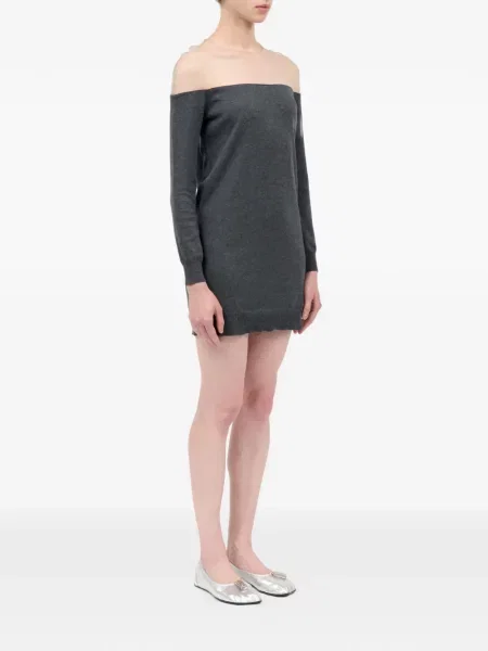 Rochie mini Mm6 Maison Margiela de costum gri